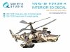 Quinta Studio QD+72251 Ka-50 (blue-grey panels) 3D-Printed & coloured Interior on decal paper (HobbyBoss/ARK) (with 3D-printed resin parts) 1/72